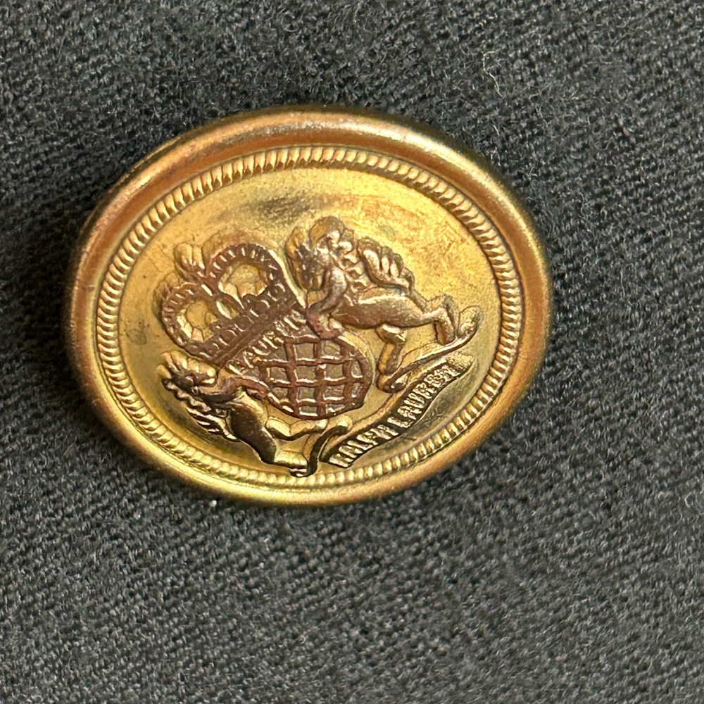 Vintage Ralph Lauren Crest Wool Blazer Jacket - Picture 5 of 8